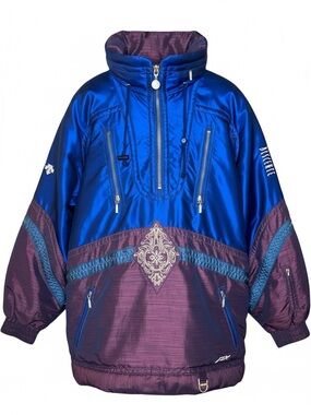 Descente | Vintage Women’s Blue & Burgundy Anorak Ski Jacket 6